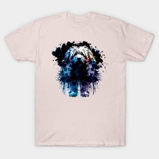 Havanese Cuban Bichon Stencil Art T-Shirt